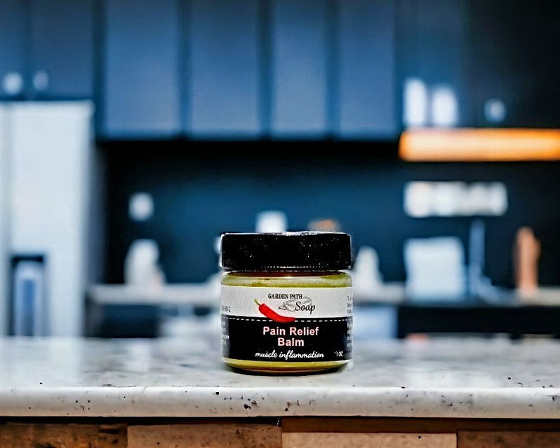 Our Amish Made All Natural Pain Relief Balm in a 1 oz jar is ideal to keep in your medicine cabinet for easing muscle inflammation after the gym.