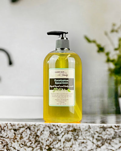 Shop Harvest Array's collection of Liquid Hand and Body Wash made at Garden Path Soap in Pennsylvania Amish Country, like this Eucalyptus Spearmint!