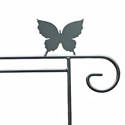 Butterfly - Garden Flag Holders with Decorative Emblem