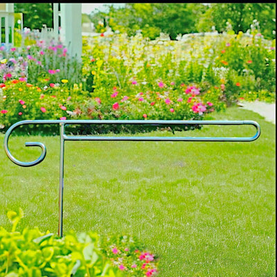Shop Harvest Array for Sturdy, Metal Metal Garden Flag Holder with or without Decorative Emblems on top. Made in America