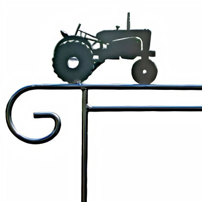 Tractor - Garden Flag Holders with Decorative Emblems