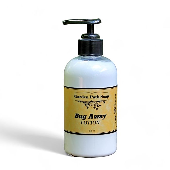 Our Bug Away Lotion is Amish made and comes in an 8 oz. pump bottle.