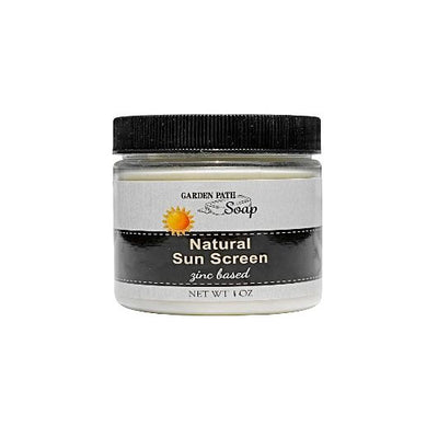 Zinc Based, SPF 20, Garden Path Soaps Natural Sunscreen in a 1 oz. jar.