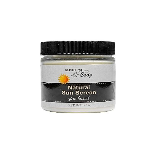 Zinc Based, SPF 20, Garden Path Soaps Natural Sunscreen in a 1 oz. jar.