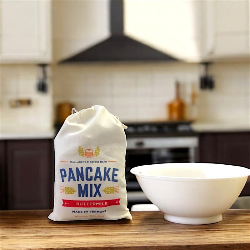 Bring back the tradition of Sunday morning pancake breakfasts with our premade Buttermilk Pancake Mix by Halliday&