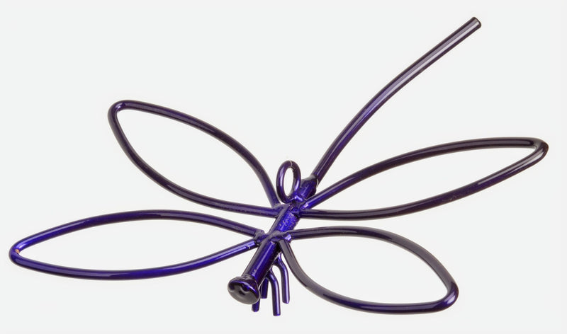 Hanging Metal Purple Dragonfly for indoor and outdoor decor.