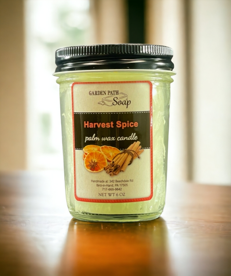 Harvest Spice Garden Path Soap Palm Wax Candles