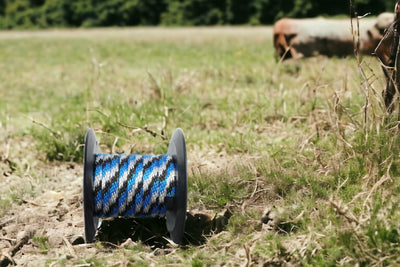 Blue, Black & Silver Solid Braided Multifilament Polypropylene Rope  - Best rope for the Farm