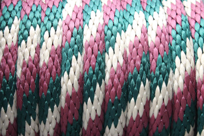 Close up of the Hunter Green, Burgundy & Tan Solid Braided Multifilament Polypropylene Rope