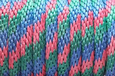 Close up of the Navy, Burgundy, Hunter Green Solid Braided Multifilament Polypropylene Rope