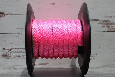 Hot Pink Solid Braided Multifilament Polypropylene Rope From Troyer Rope Company