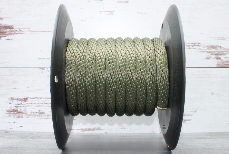 Olive Drab Solid Braided Multifilament Polypropylene Rope From Troyer&