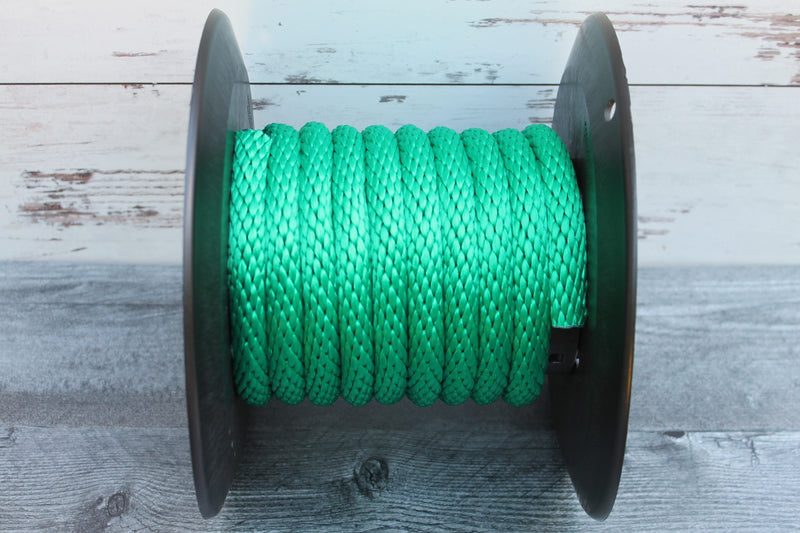 Green Green Solid Braided Multifilament Polypropylene Rope