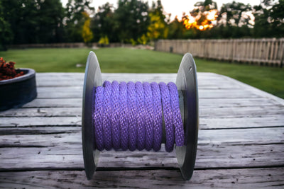 Purple Solid Braided Multifilament Polypropylene Rope from Troyers Rope