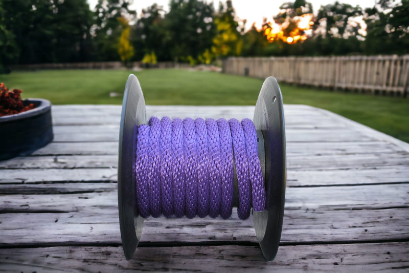 Purple Solid Braided Multifilament Polypropylene Rope from Troyers Rope