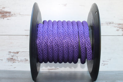 Purple Solid Braided Multifilament Polypropylene Rope