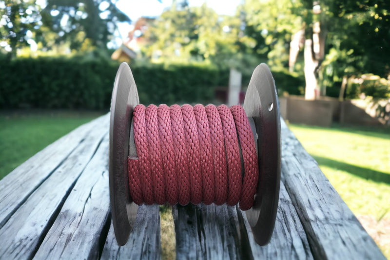 Burgundy Solid Braided Multifilament Polypropylene Rope from Troyers Rope