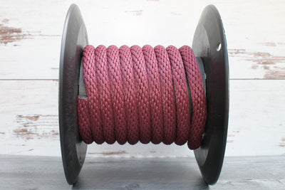 Burgundy Solid Braided Multifilament Polypropylene Rope