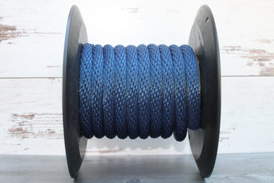 Navy Blue Solid Braided Multifilament Polypropylene Rope