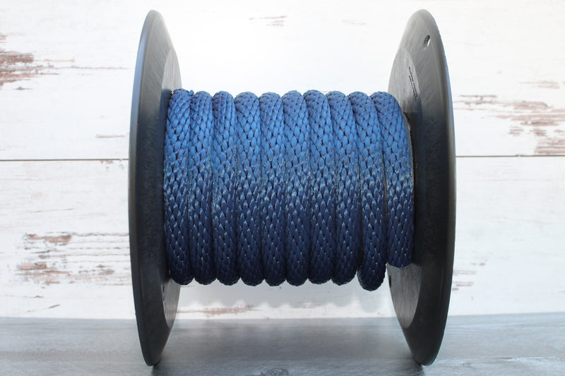 Navy Blue Solid Braided Multifilament Polypropylene Rope