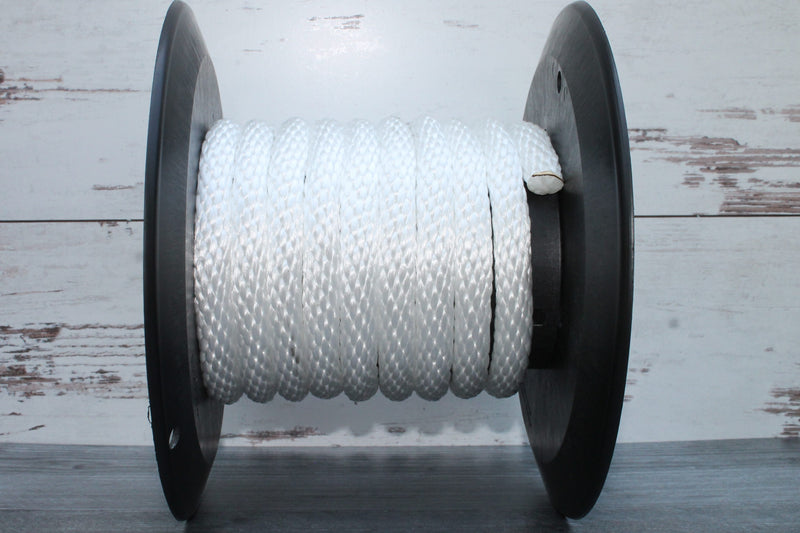 White Solid Braided Multifilament Polypropylene Rope From Troyer Rope Company