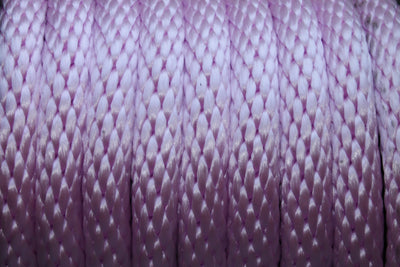 Close up of the Orchid Solid Braided Multifilament Polypropylene Rope