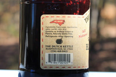 Blackberry Dutch Kettle Amish Homemade Style Jams Ingredients