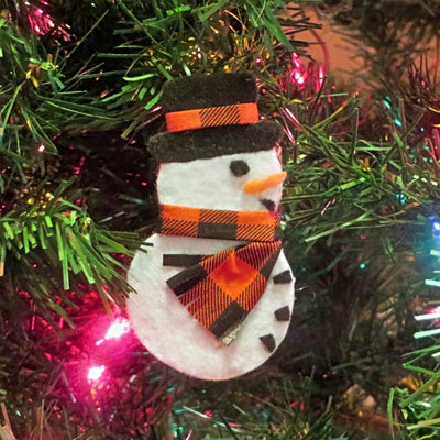 Frosty the Handcrafted Snowman Christmas Ornament