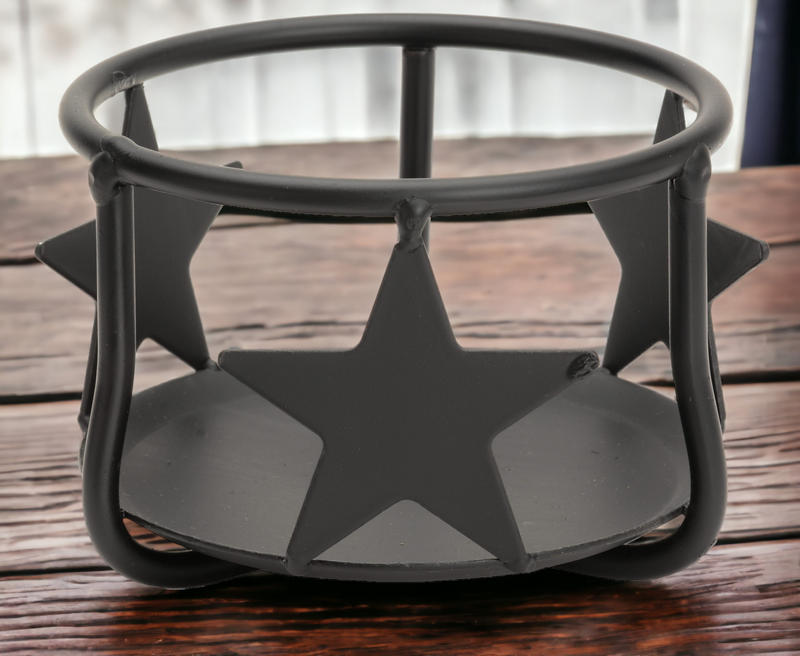 Metal Star Jar Candle Holder