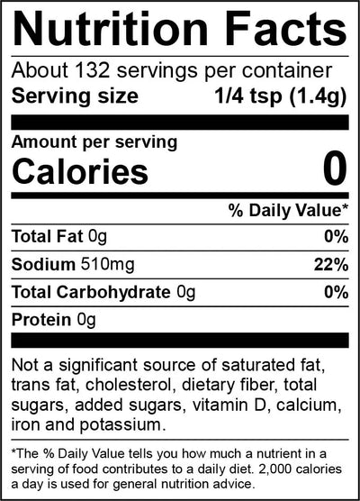 Nutrition information of Kosher Dill Pickles Quick Process® Pickle Mix 