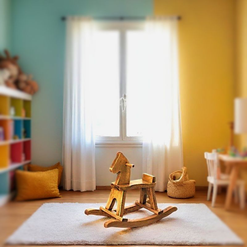 Amish Handcrafted Wooden Rocking Horse from Lapp&