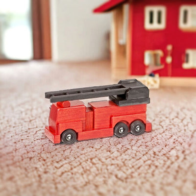 Small Wooden Fire Trucks