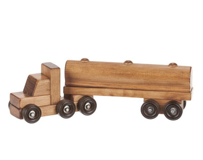 Small Wooden Tanker Truck toy