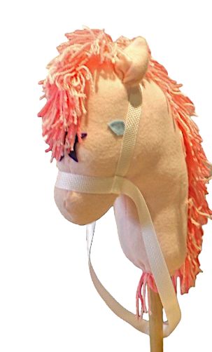 Pink Child's Stick Horse