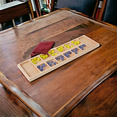 Wooden Mancala Game ready for game night!