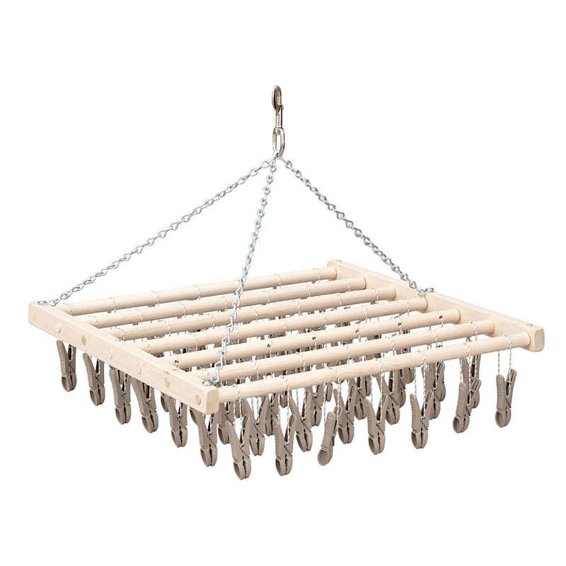 Large Clothespin Hanger Rack - Poly Clothespins. No Assembly required.