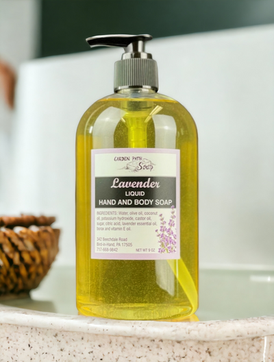 Lavender Garden Path Soap Liquid Hand and Body Wash