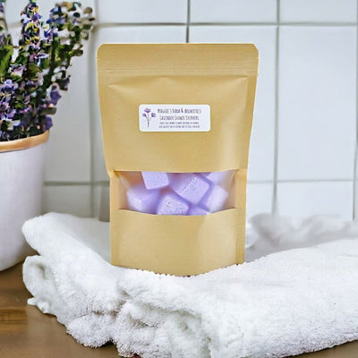 Maggie's Lavender Shower Steamer cubes are great to add to your shower to help you relax after a hard day.