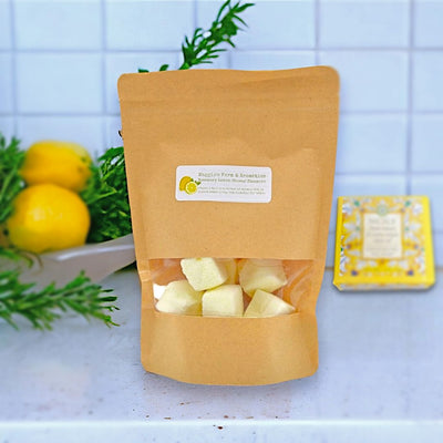 Feel awake, energized and ready to tackle the day after a shower with a cube of Rosemary Lemon Shower Steamers. 