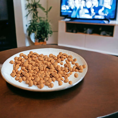 Enjoy our Maple double Dipped Peanuts as a movie night snack.