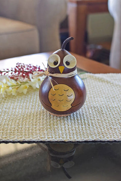 Professor Owl Mini Gourd Decoration is part of Meadowbrooke Gourds Fall 2023 Collection now available at Harvest Array. Made in PA.
