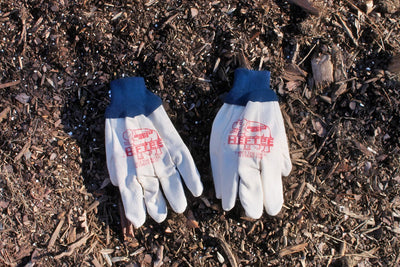 Use these Men's Heftee Work Gloves for the toughest outdoor jobs. 