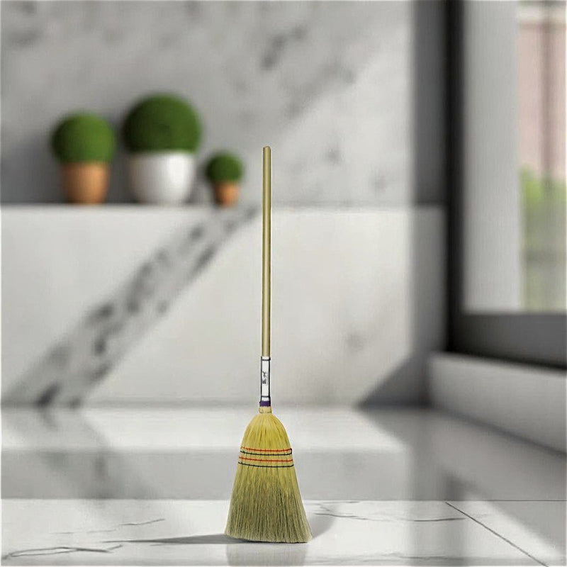 Trust a traditional Amish-made 100% Natural Broomcorn Medium Broom for everyday sweeping around the home. Heritage delivered, from Harvest Array