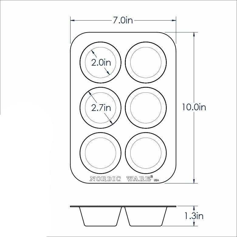 Nordic Ware Muffin Pan 2-Pack 