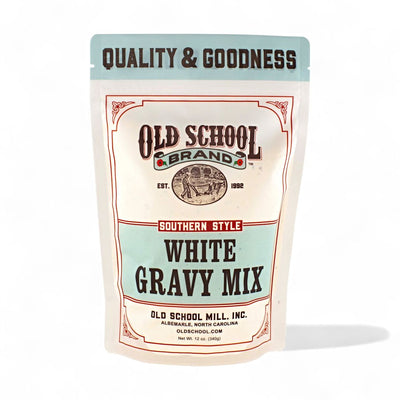 Harvest Array delivers heritage to you door with Old School Brand White Gravy Mix. Order online today.