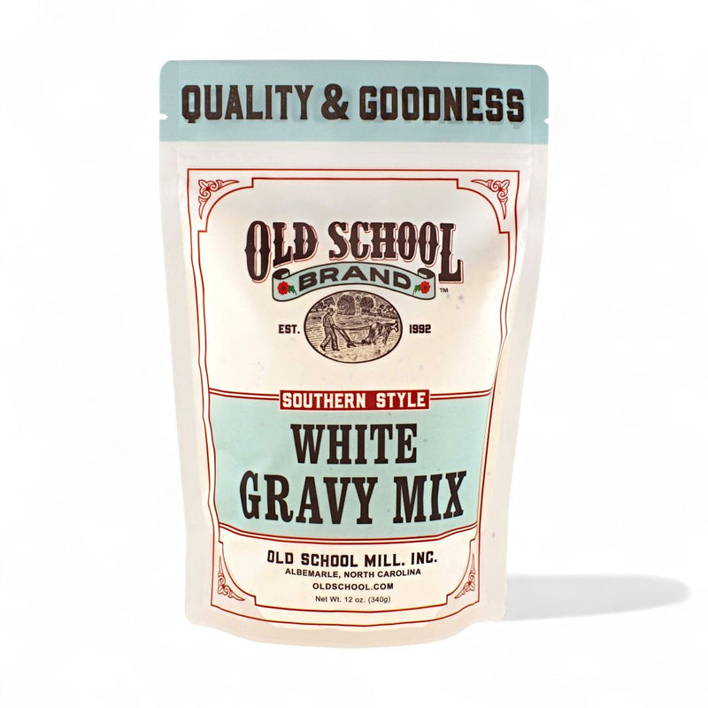 Harvest Array delivers heritage to you door with Old School Brand White Gravy Mix. Order online today.