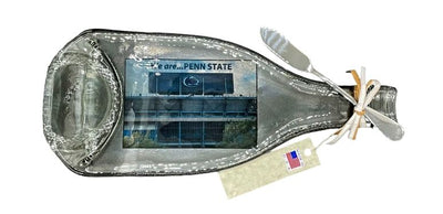 Penn State Cheese Platter with Knife Set- Horizontal Design.