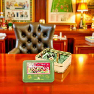 Parlor Foot-Ball Vintage Game in a travel Tin. Made in the USA. 