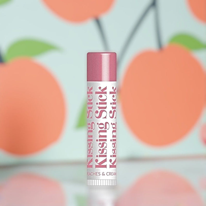 Vintage Kissing Sticks Flavored Lip Balm - Peaches & Cream. Order Now at Harvest Array.