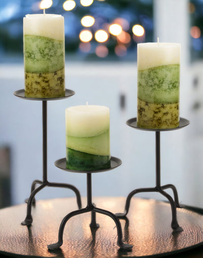 Metal Pillar Stand Candle Holders